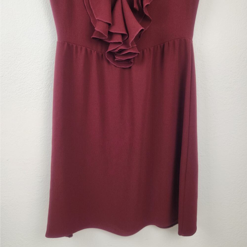 L'autre Chose Burgundy Dress Size 38 Italian US 6 Sleeveless Knee Length NWT - Picture 3 of 9